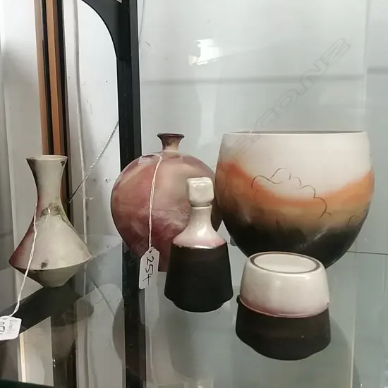 CECILLIA PARKINSON POTTERY+ OTHERS x5