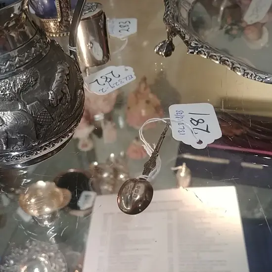 MINIATURE STG SILVER ANOINTING SPOON