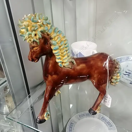 FRENCH POTTERY HORSE