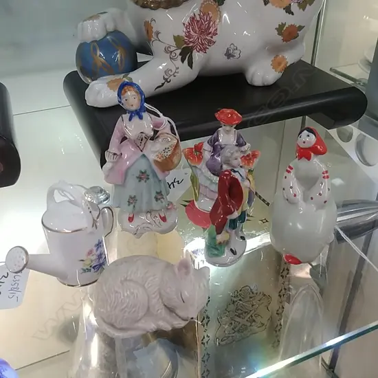 ASST PORCELAIN FIGURES/MOUSE/W/CAN