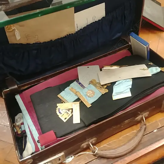 CASED LODGE REGALIA & LODGE MEDALS