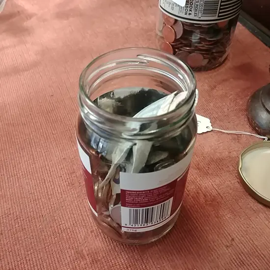 JAR OF ASST WORLD COINS