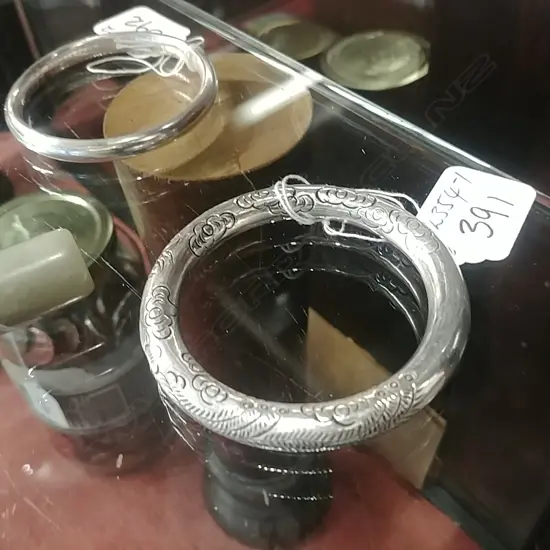 120GM .997 SILVER BANGLE HAND MADE