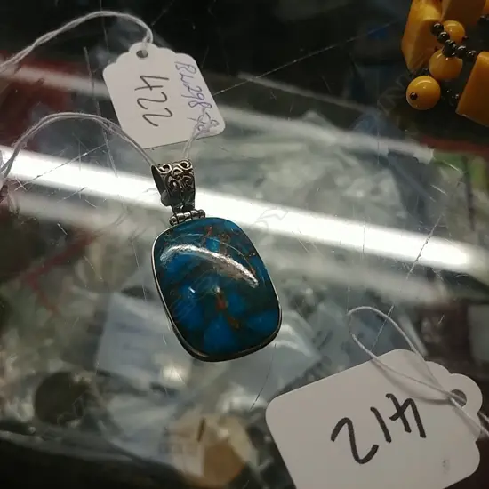 TURQUOISE & SILVER PENDANT