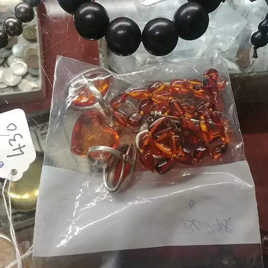 COLLECTION TRANSPARENT AMBER JEWELLERY