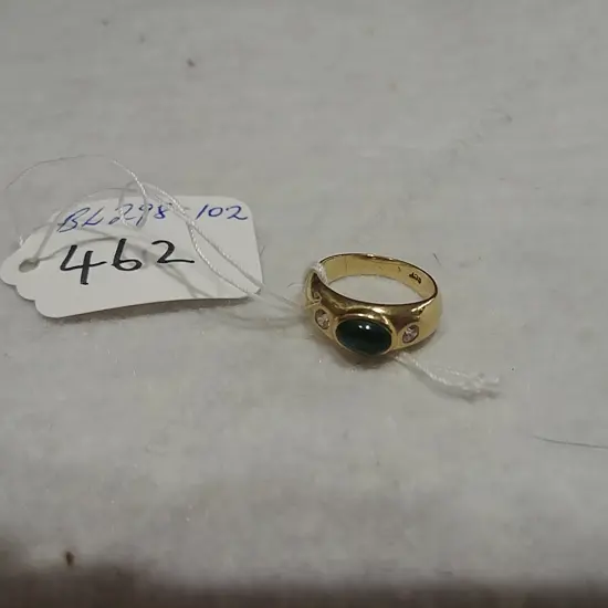 9CT GOLD 3 STONE RING 3.5GM