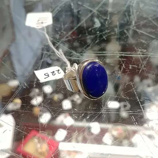 LAPIS LAZULI AND SILVER RING