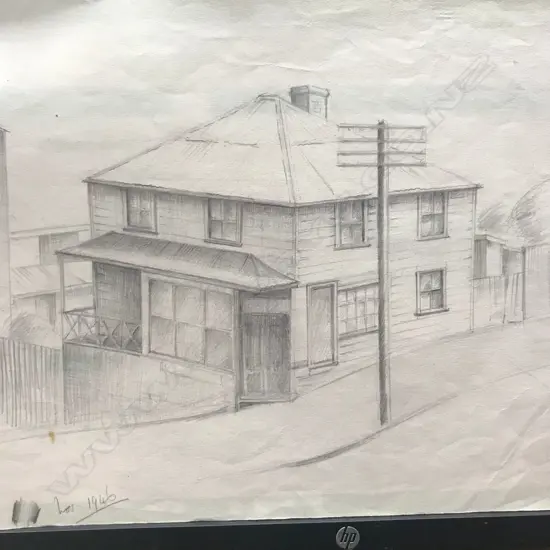 ELLEN KNIGHT (nee McGowan) [ELAM SCHOOL] COLLECTION PENCIL SKETCHES