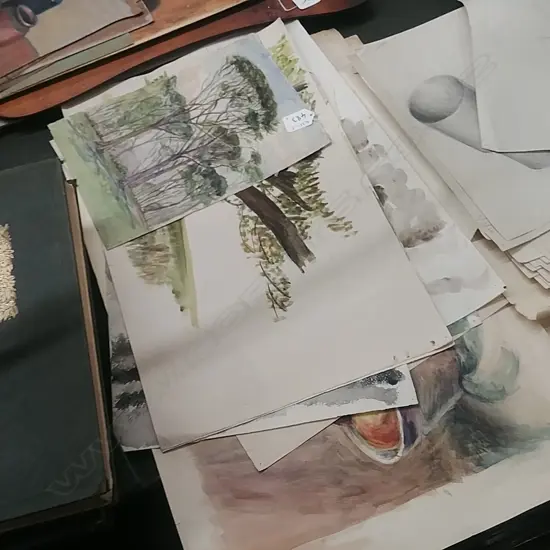 ELLEN KNIGHT (nee McGowan) [ELAM SCHOOL] 11 UNFRAMED WATERCOLOURS