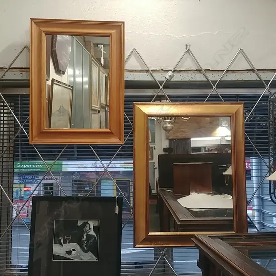 GILT MIRROR & ANOTHER