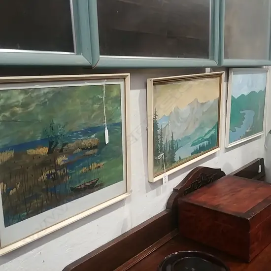 3 FRAMED ARTWORKS
