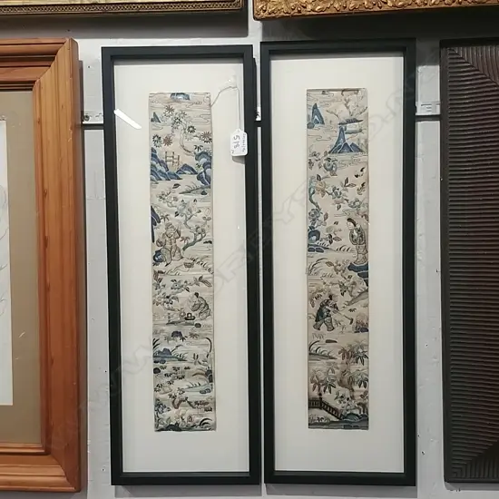 PR CHINESE FRAMED SILK EMBROIDERIES