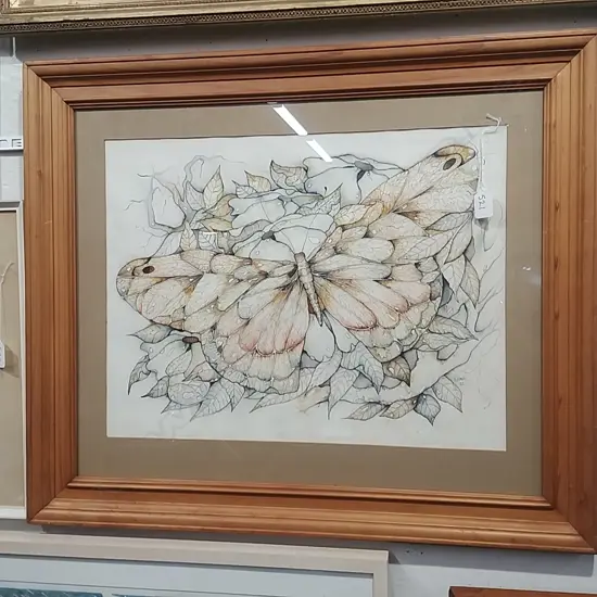 FRAMED W/COLOUR OF A BUTTERFLY