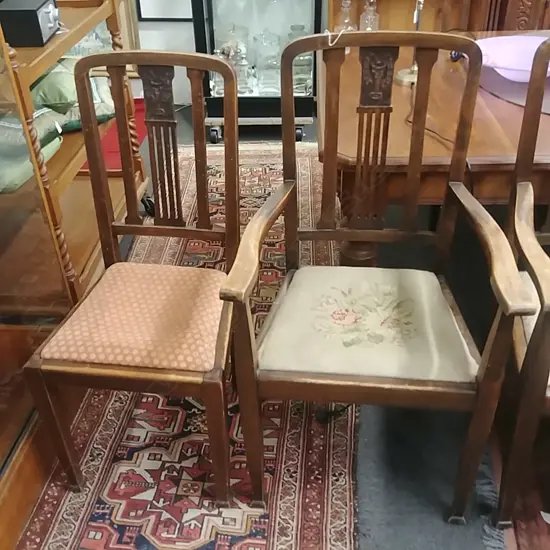 6 1920S DINING CHAIRS
