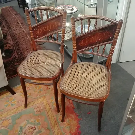 4 BENTWOOD CHAIRS FOR PAUL+CO