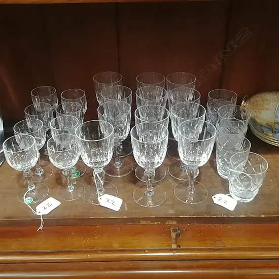 12 & 8 & 6 STUART CRYSTAL GLASSES