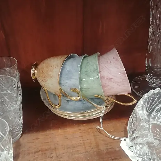 ROYAL ALBERT 'GOSSAMER' CUPS 