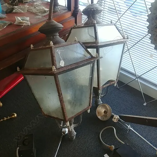 TWO FRENCH STREET LAMPS