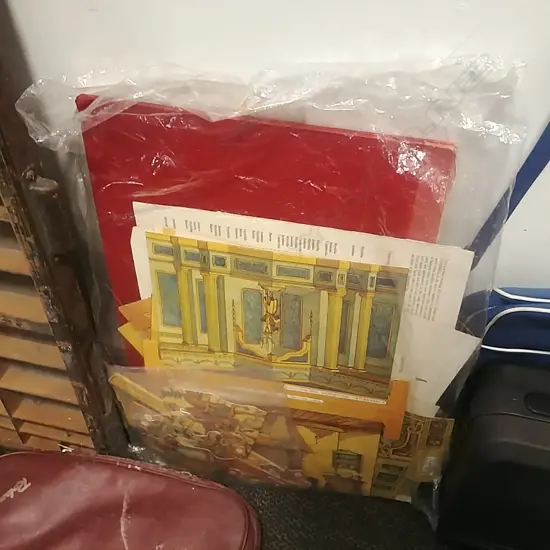 CARDBOARD TOY THEATRE & 'WEMBLEY' BOARD GAME