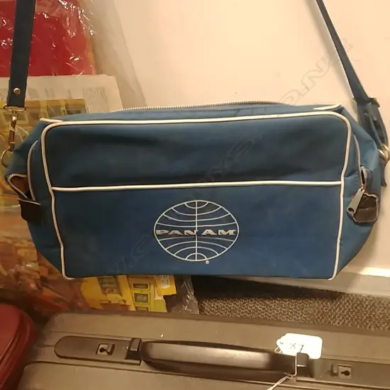 VINTAGE PAN AM AFS CANVAS CARRY ON BAG