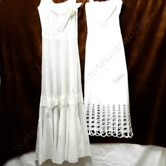 2 SUMMER COCKTAIL FROCKS LATE 1950