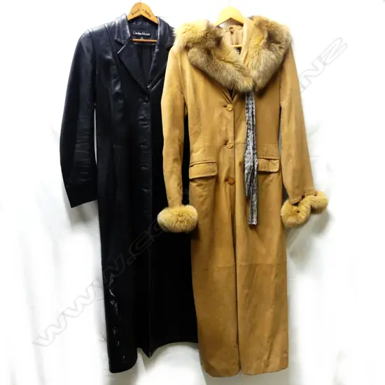  CAROLINE MOORE LEATHER/  SUEDE COAT F/L 