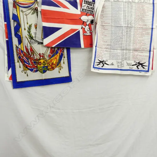 11 WHIMSICAL LINEN TEA TOWELS