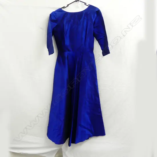 A. WINKLEMANN PURE SILK ROYAL BLUE DRESS