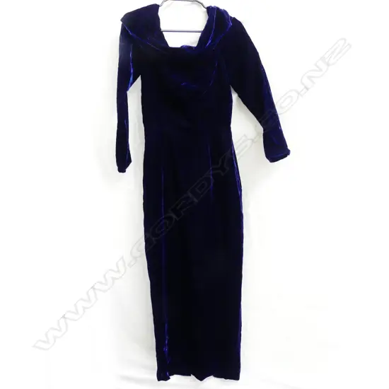 A. WINKLEMANN PURE SILK ROYAL BLUE DRESS