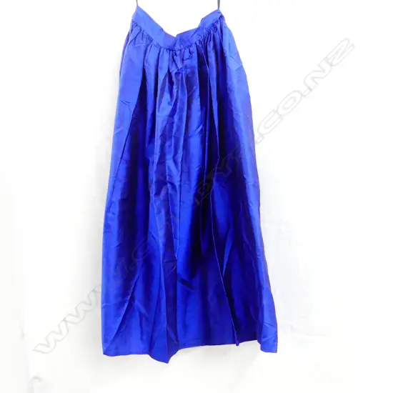 ROYAL BLUE SILK SKIRT