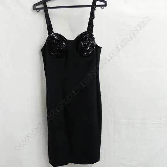 TRELISE COOPER BLACK SEQUIN DRESS