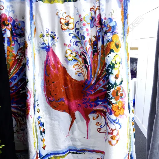 PR VINTAGE 1950S CURTAINS, W. 4M, L.3M