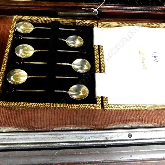 2 BOX SETS STERLING SIL. COFFEE SPOONS