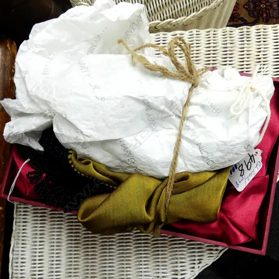 VICTORIAN BEADED COLLAR ;SILK BEADED SCARF