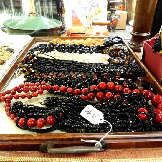 TRAY LOT OF  FABULOUS VINTAGE BEADS