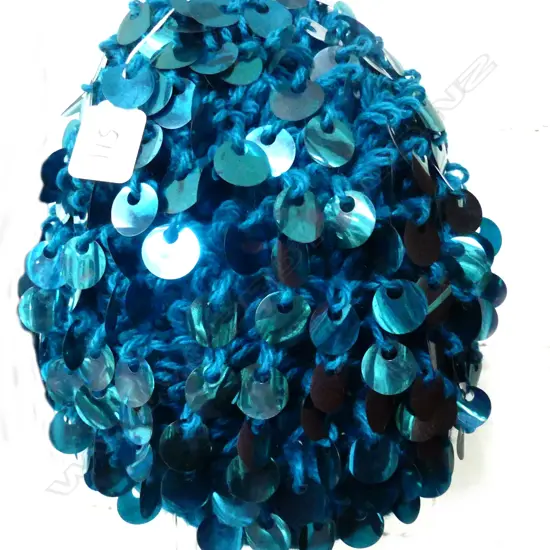 1960 ISI HAMBURG SEQUIN WOOL HAT