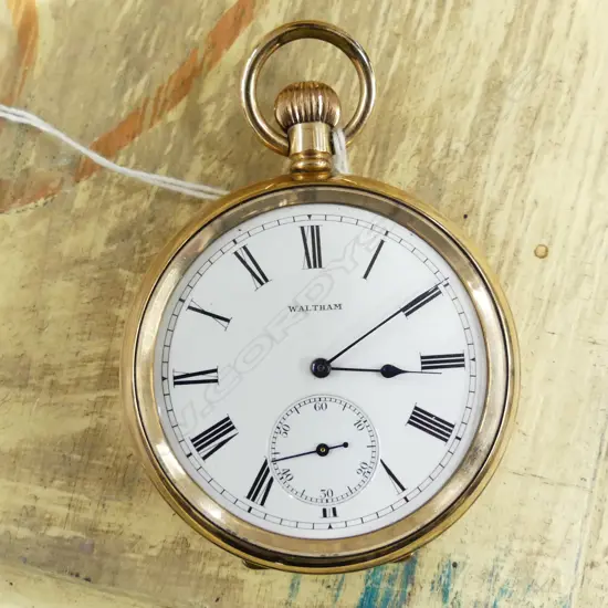 VINTAGE WALTHAM GENTS POCKET WATCH OPEN FACE 