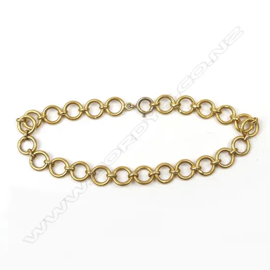 VINTAGE GOLD BRACELET TESTING 18 TO 24CT 18.2GMS