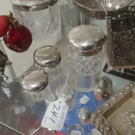 2 S/S TOPPED TOILET BOTTLES & ANOTHER