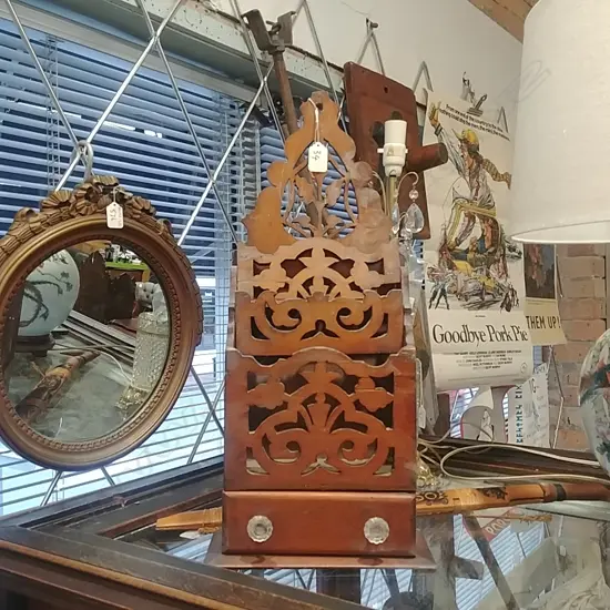 19C COLONIAL LETTER STAND 