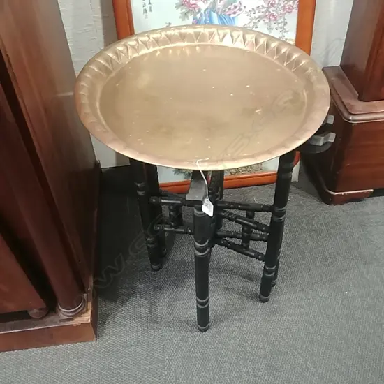 BRASS TRAY TABLE