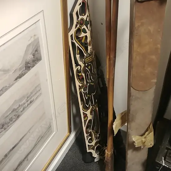 4 CARVED TRIBAL CARVINGS