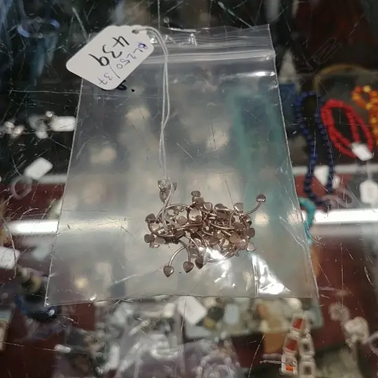 STERLING SILVER & DOUBLE HEART NECKLACE