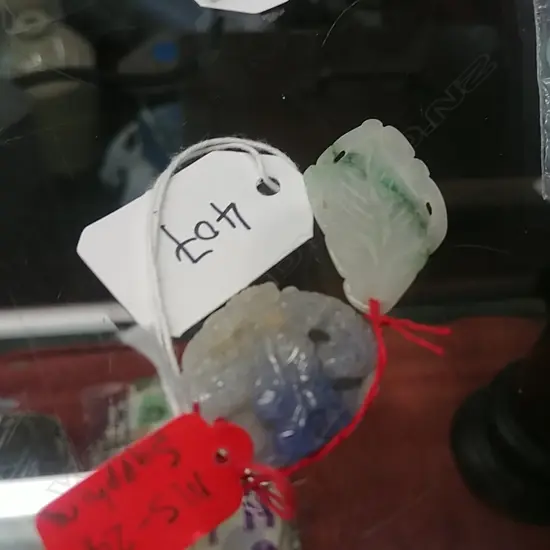 2  CHINESE CARVED PENDANTS