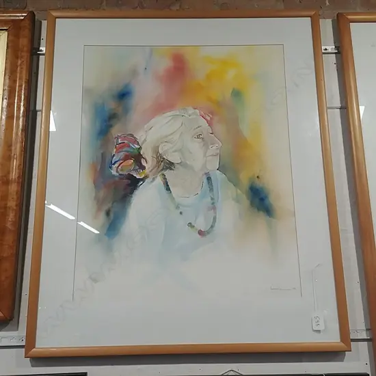 PORTRAIT OF BETTY CURNOW - W/C UNKNOWN ARTIST (INFO VERSO)