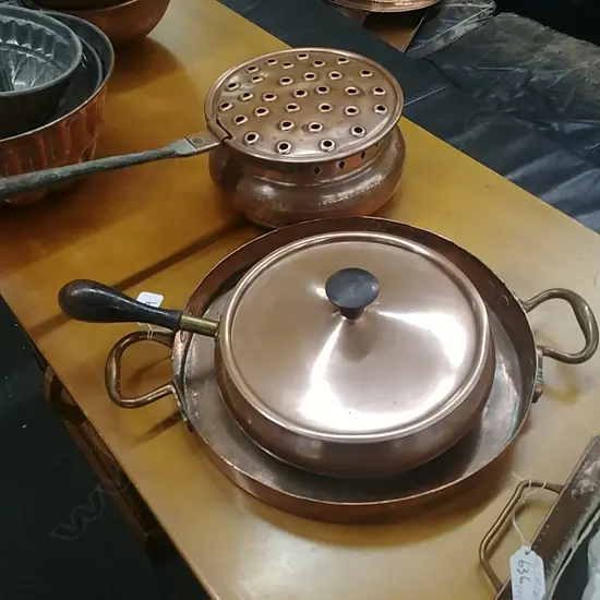 3 COPPER PANS