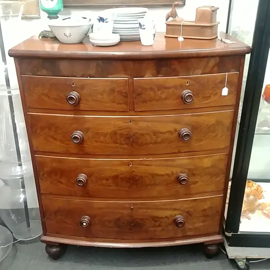 MAHOGANY CHEST OF  DRAWERS