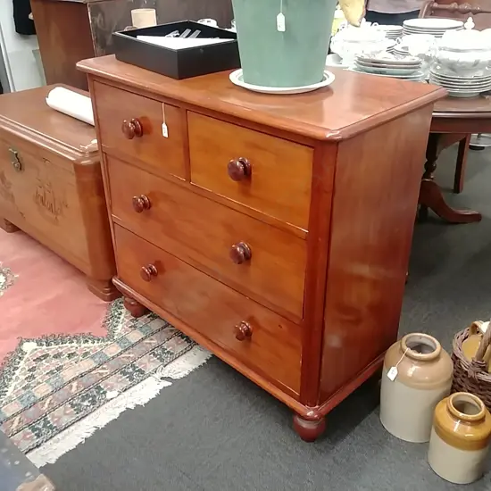 KAURI 4 DRAWER COLONIAL CHEST OF DRAWERS