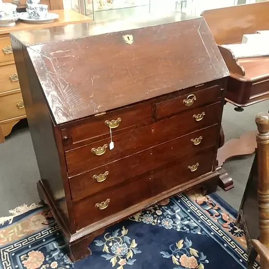 OAK DROP FRONT BUREAU 