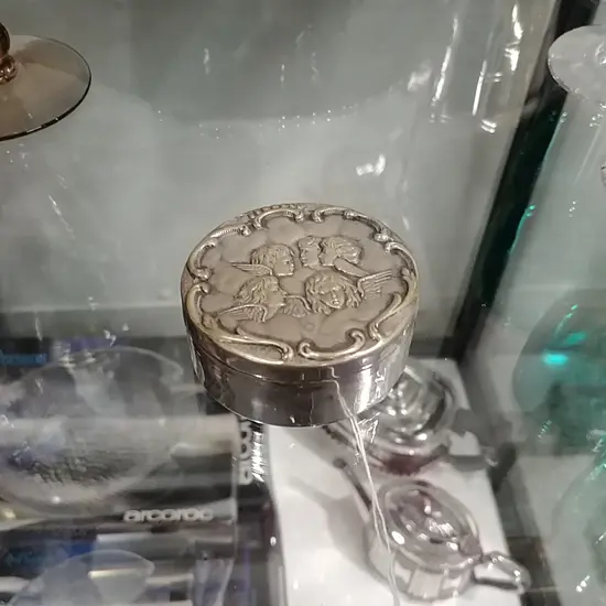 EPNS BOX WITH CHERUB DECORATION 16606